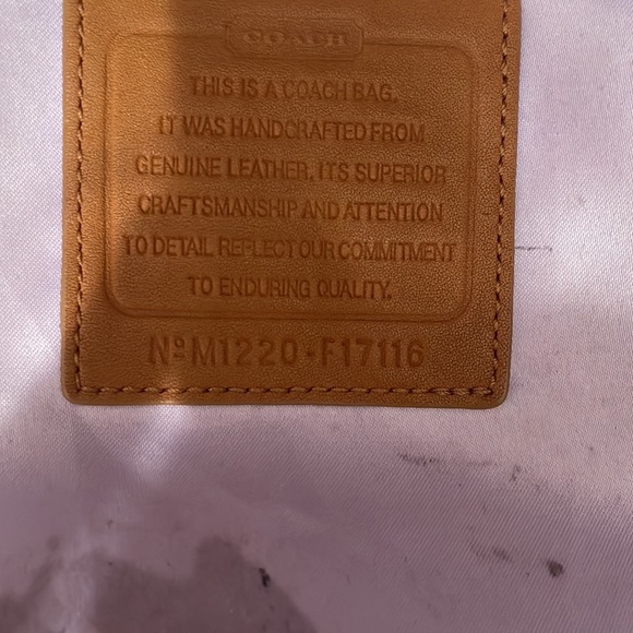 *Used* Coach Leather Boho Bag with adjustable shoulder strap- Camel Color - Picture 16 of 17